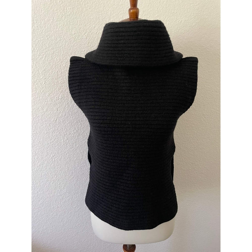 Everlane Chunky Ribbed Turtleneck Sweater Vest Women XS Wool Quiet Luxury